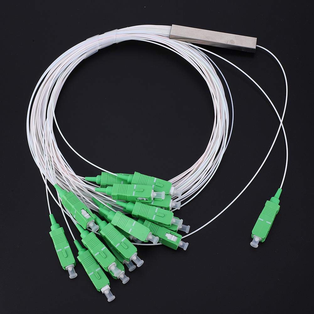 Splitter Óptico 1x16 PLC SC 0.9SM para Cableado de Fibra