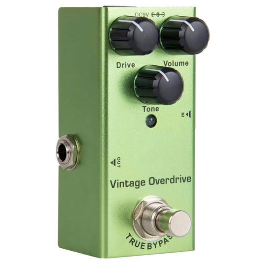 BIBABLYKE - Pedal de efectos de guitarra eléctrica clásico overdrive con chip de calidad y pedal de efecto de guitarra True Bypass sólido y fácil de transportar