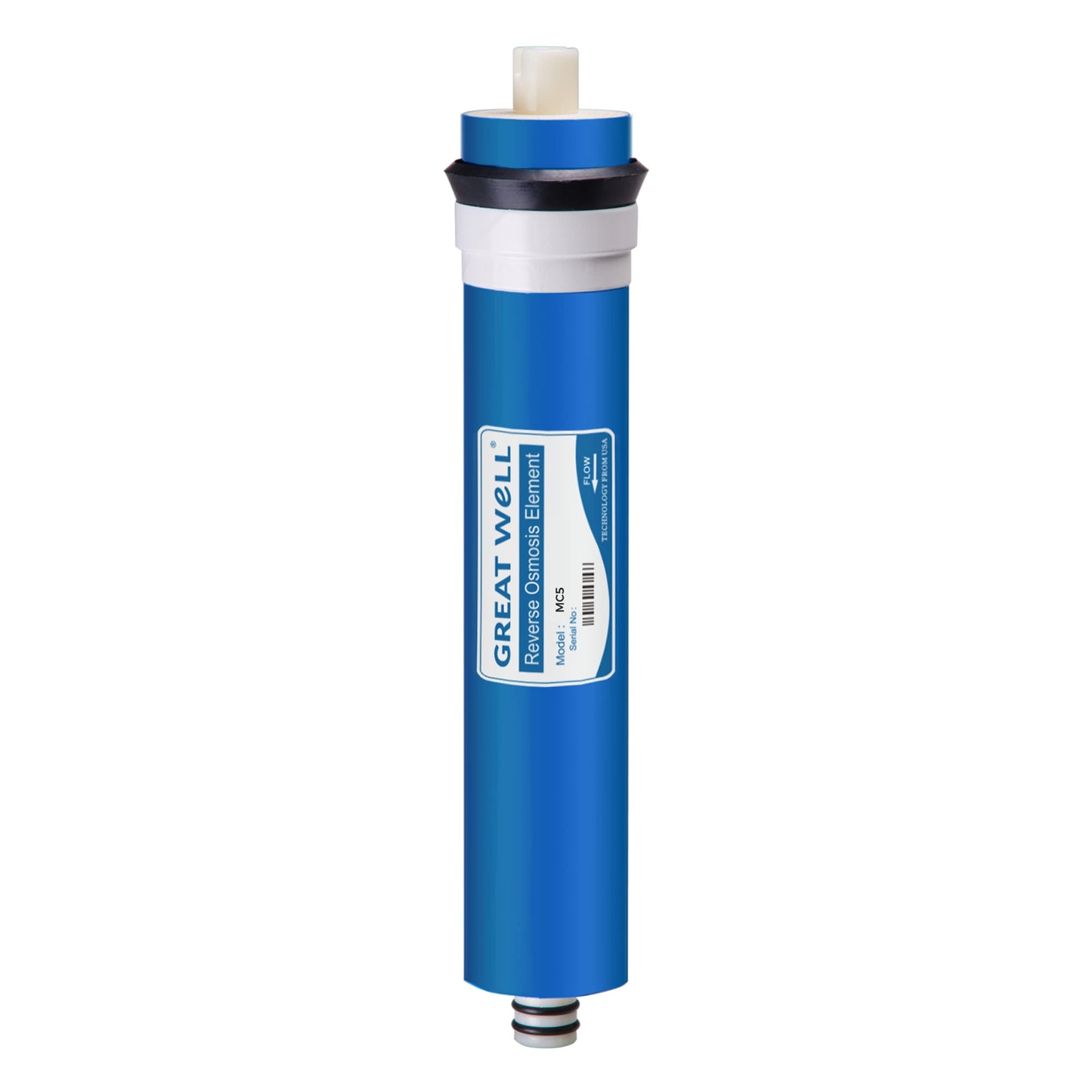 iSpring MC5 - Membrana de recambio de ósmosis inversa (RO), 50 GPD, 11.75 x 1.75, color azul