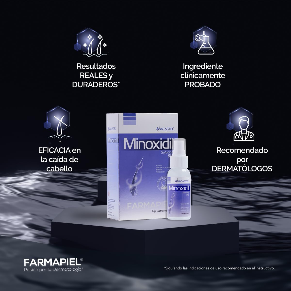Spray Anticaída Anacastel Minoxidil 5% 60ml