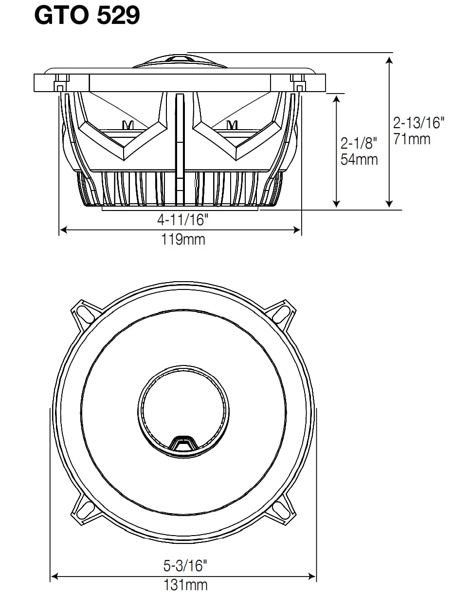 JBL GTO609C altavoz para automóvil De 2 vías 270 W - Altavoces para coche (De 2 vías, 270 W, 200 W, 3 Ohmio, 92 Db, 2500 Hz)