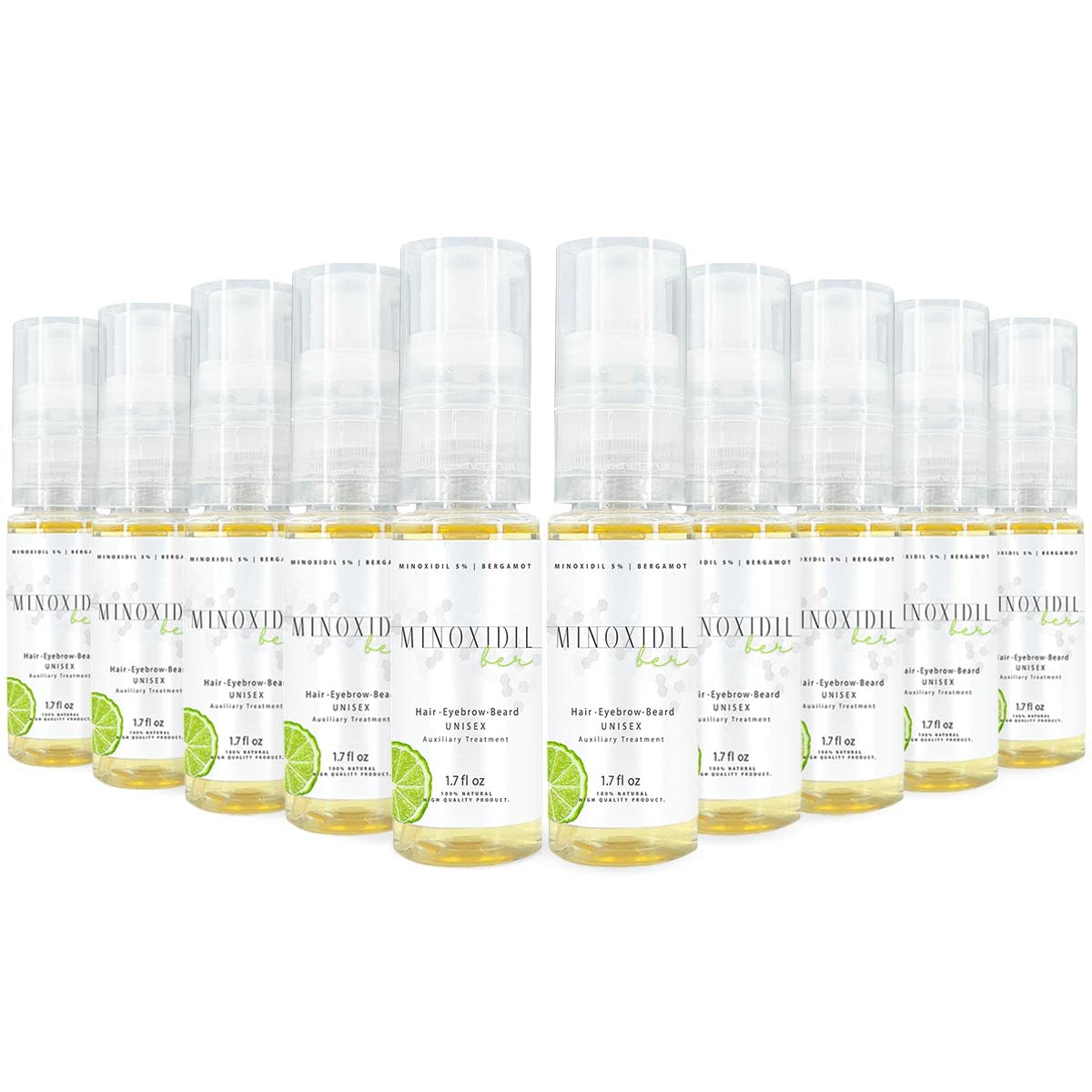 Espuma Minoxidil 5% con Bergamota Tratamiento Barba y Cabello