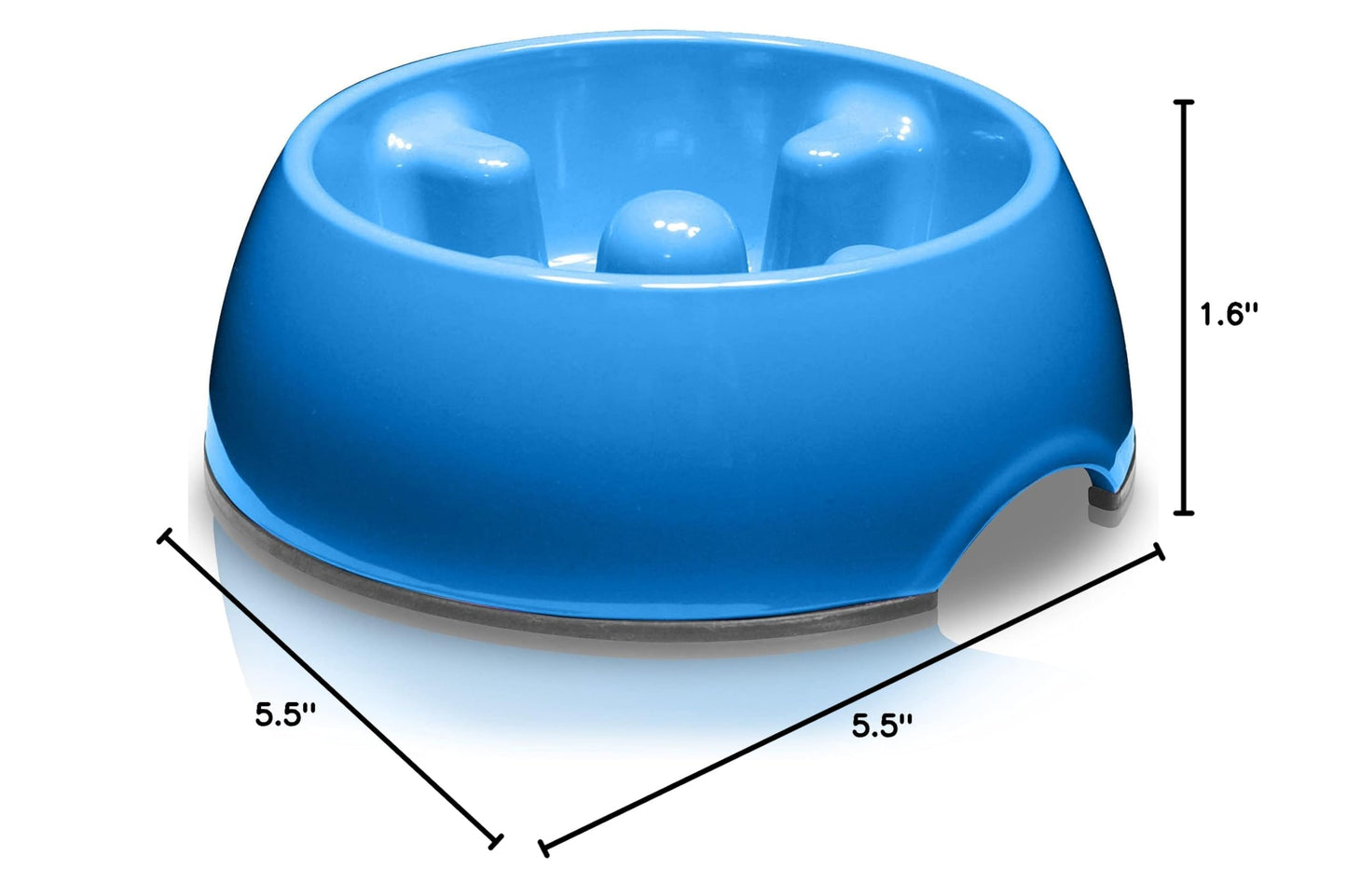 Hagen Dogit Go - Cuenco para Perro antigolosinas Lento para alimentación Lenta Apta para Alimentos húmedos o Secos, Talla XS, Azul