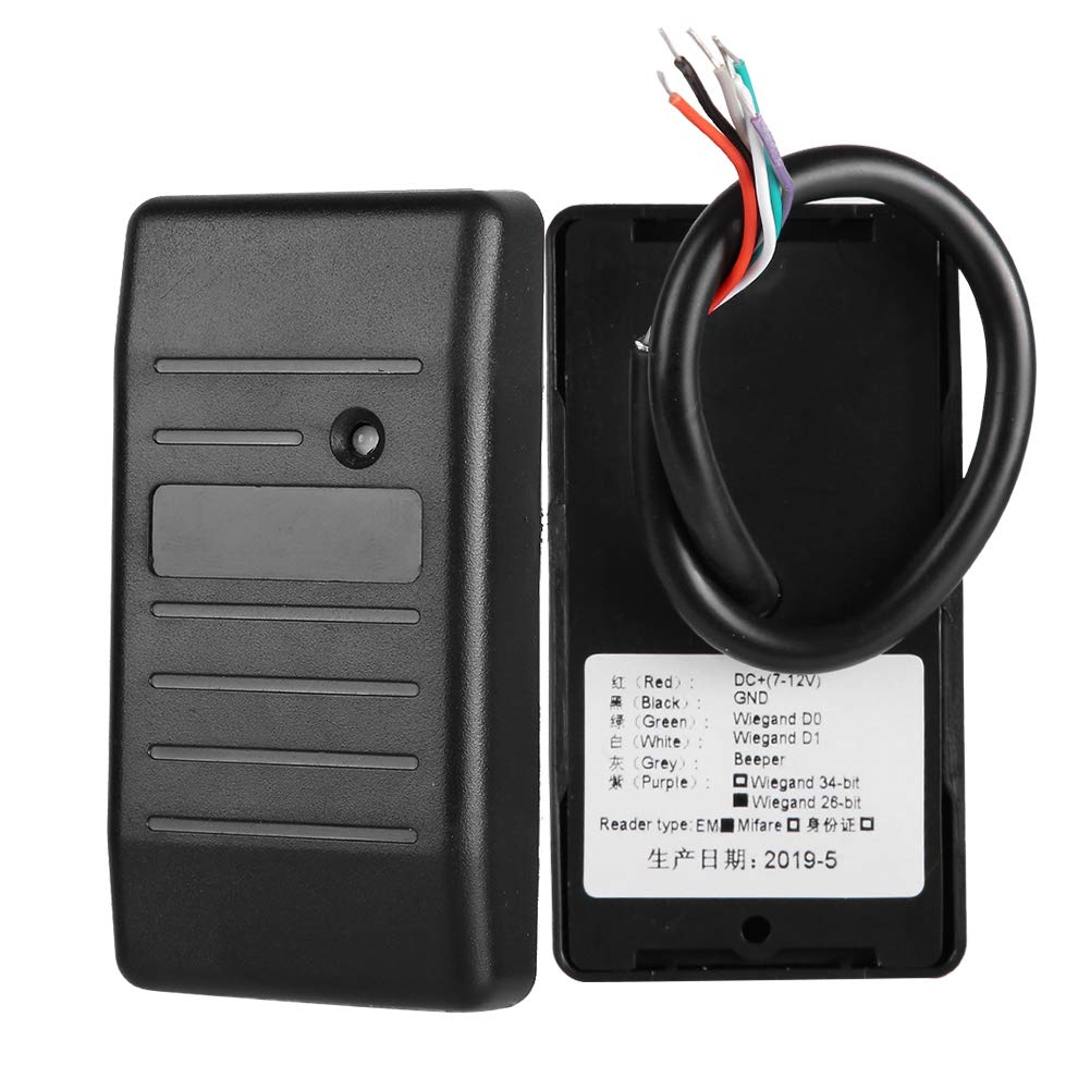Lector de Tarjetas Xinwoer Negro RFID 26/34 Resistente al Agua 125Khz