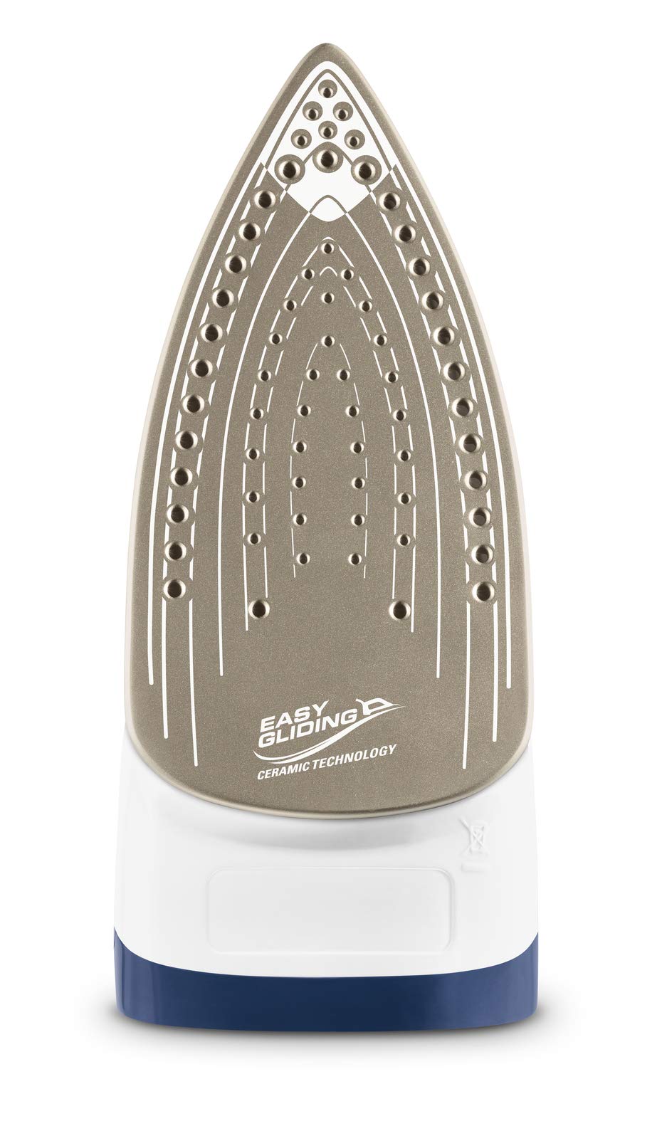 Plancha Tefal Azul Blanco CeramicGlide Vapor-Seco
