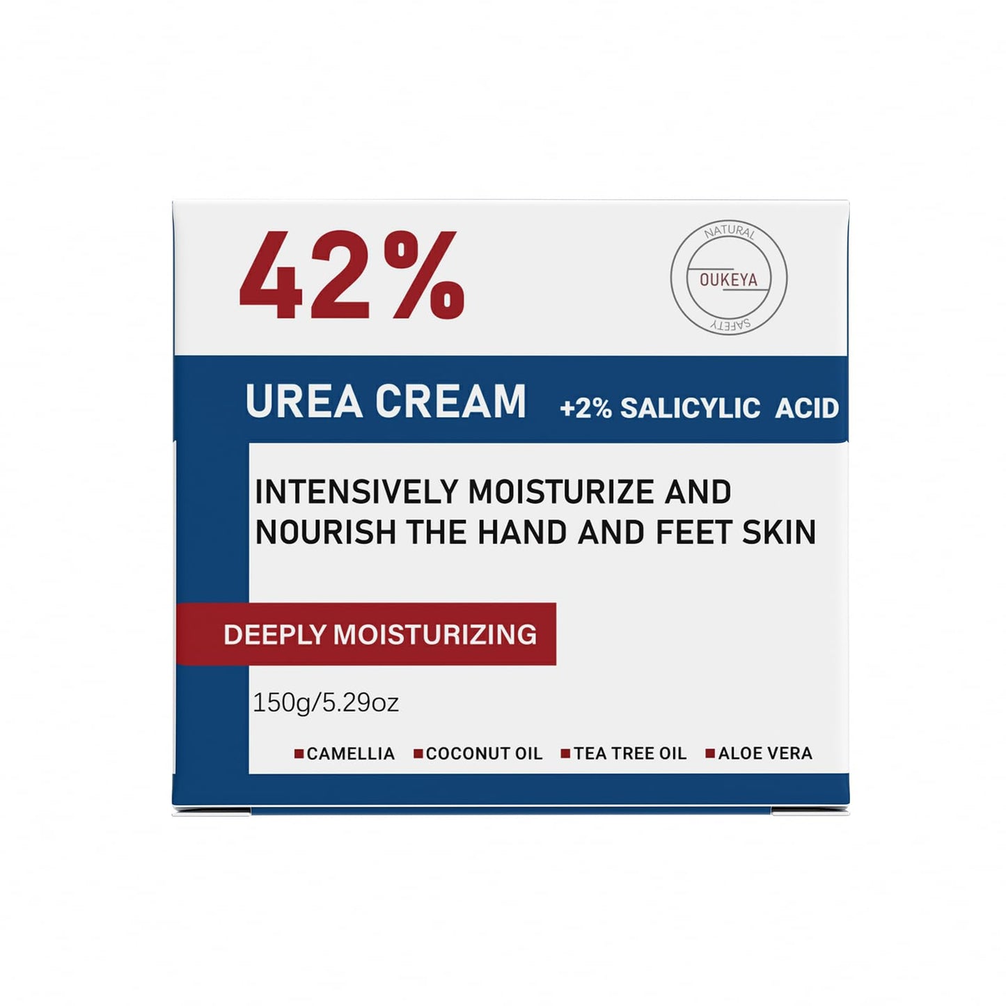 Crema de Urea al 42% más Ácido Salicílico al 2% para el Tratamiento de Reparación de Pies, Talones, Rodillas, Codos y Manos Secos y Agrietados. Hidrata y Elimina Callos, Durezas, Piel Muerta y Suaviza las Uñas de los Pies.