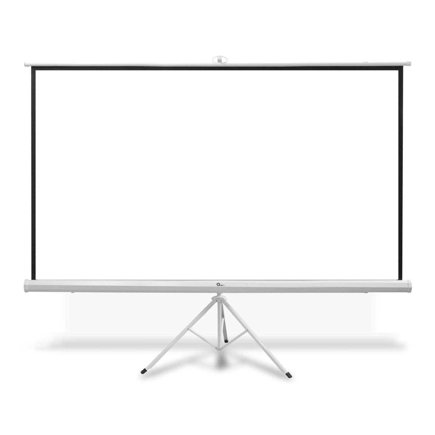 Qian Pantalla de Proyector con Soporte 120 Pulgadas, Pantalla de proyección con trípode Antiarrugas y Plegable, Blanco Mate.