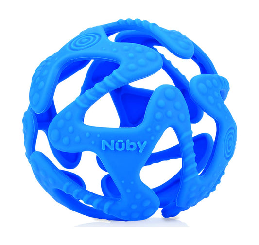 Pelota Mordedera Silicon Azul 100%
