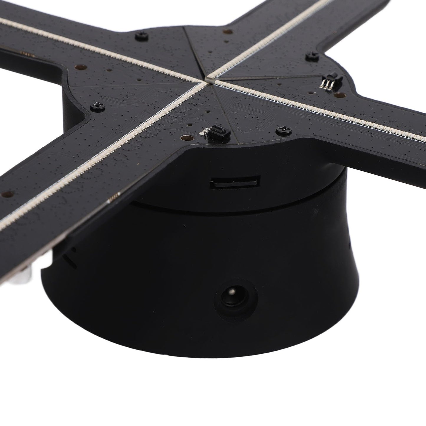 ASHATA Ventilador de Holograma 3D, Ventilador Holográfico LED HD, Máquina de Publicidad de Holograma de 19,69 Pulgadas con 586 LED 1800x586P, Pantalla Holográfica para Tiendas (US)