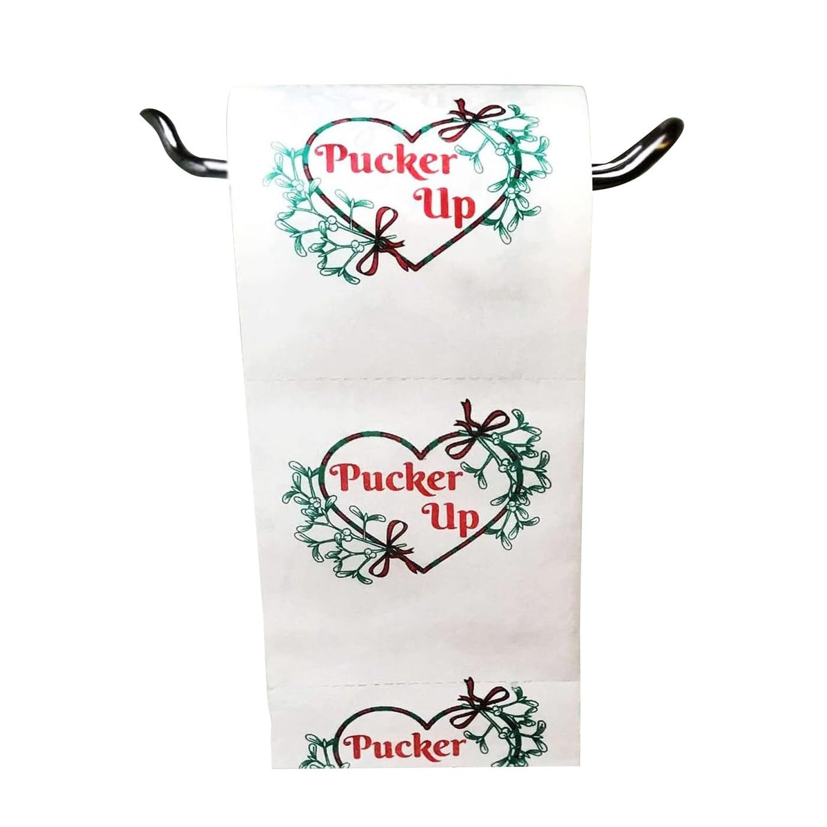 Papel Higiénico Pucker Up Mistletoe Festivo y Divertido para Navidad