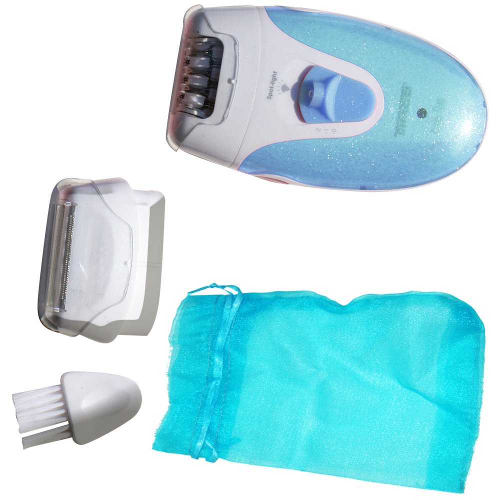 Rasuradora y Depiladora Timco Azul Blanco Cabeza Individual Intercambiable