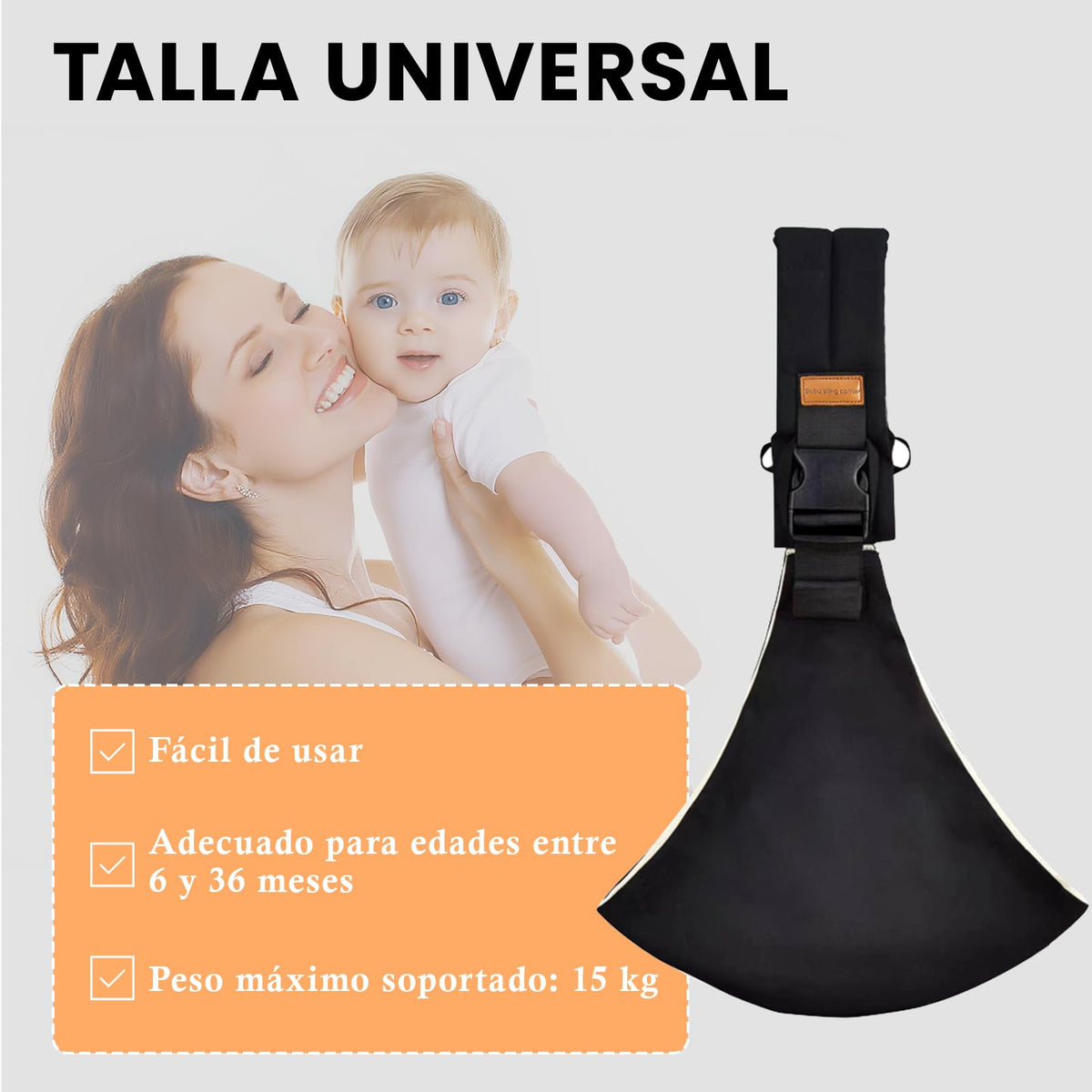 CAVIGLTE Cangurera para Bebe, Ajustable para Canguro para Bebé, Mochila Ergonomica Bebe para Senderismo Infantil