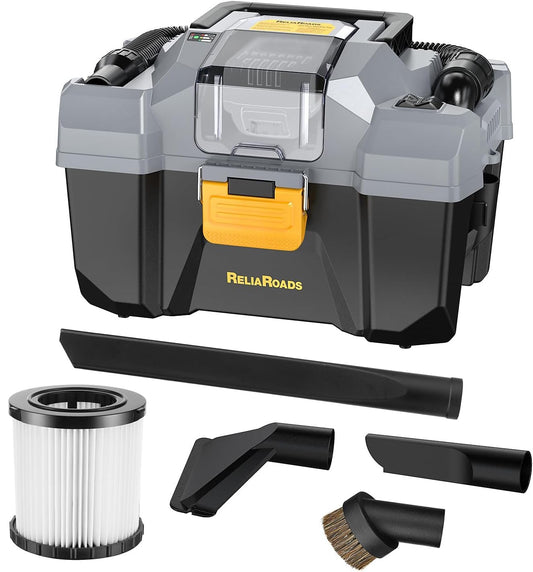 Aspiradora inalámbrica de 20 V, para tienda húmeda/seca, capacidad de 2.6 galones, compatible con baterías DeWALT (batería no incluida), ideal para limpiar automóviles, espacios del hogar y talleres