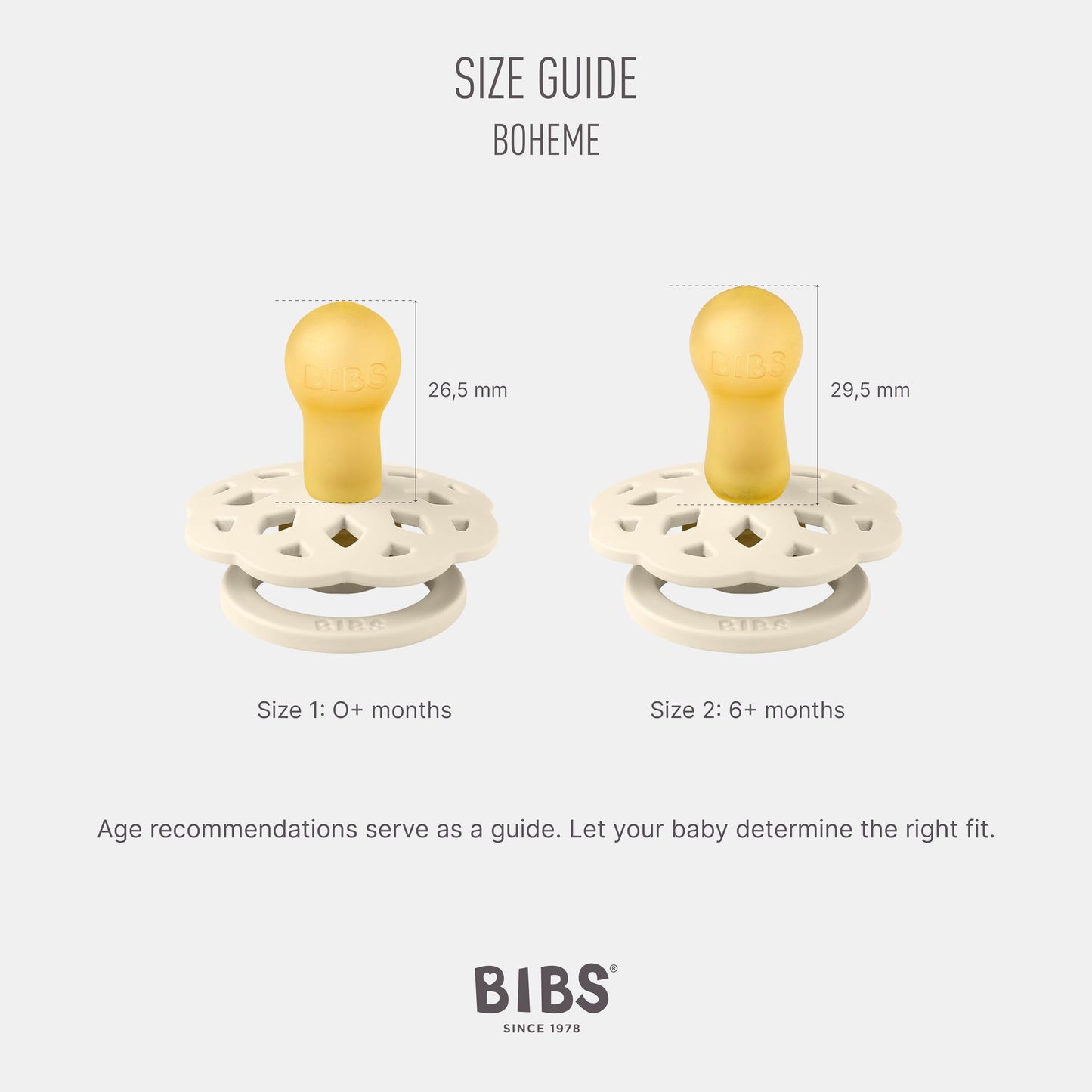BIBS 5713795241187 PACIFIER, Blossom/Dusky Lilac, 2 piezas