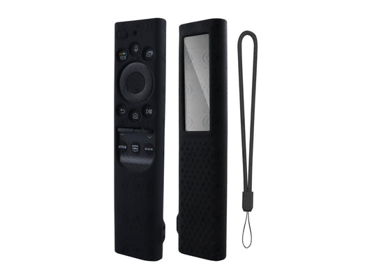 CONTROL EXPERT Funda para Control Samsung 4k Case Panel Solar Smart TV Pantalla Bn59-01363a, Bn59-01385d, Bn59-01357a Silicon Protector (Negro)