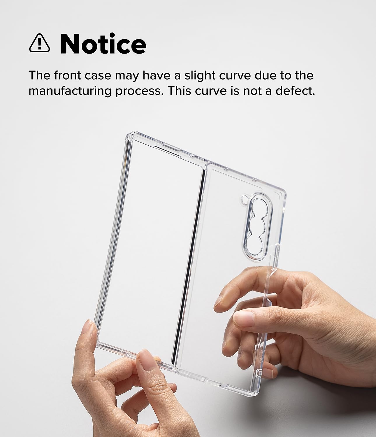 Funda Compatible Samsung Galaxy Z Fold 7 Ringke Clear con Parachoques a Prueba de Golpes y Protección de Lente Transparente Avanzada
