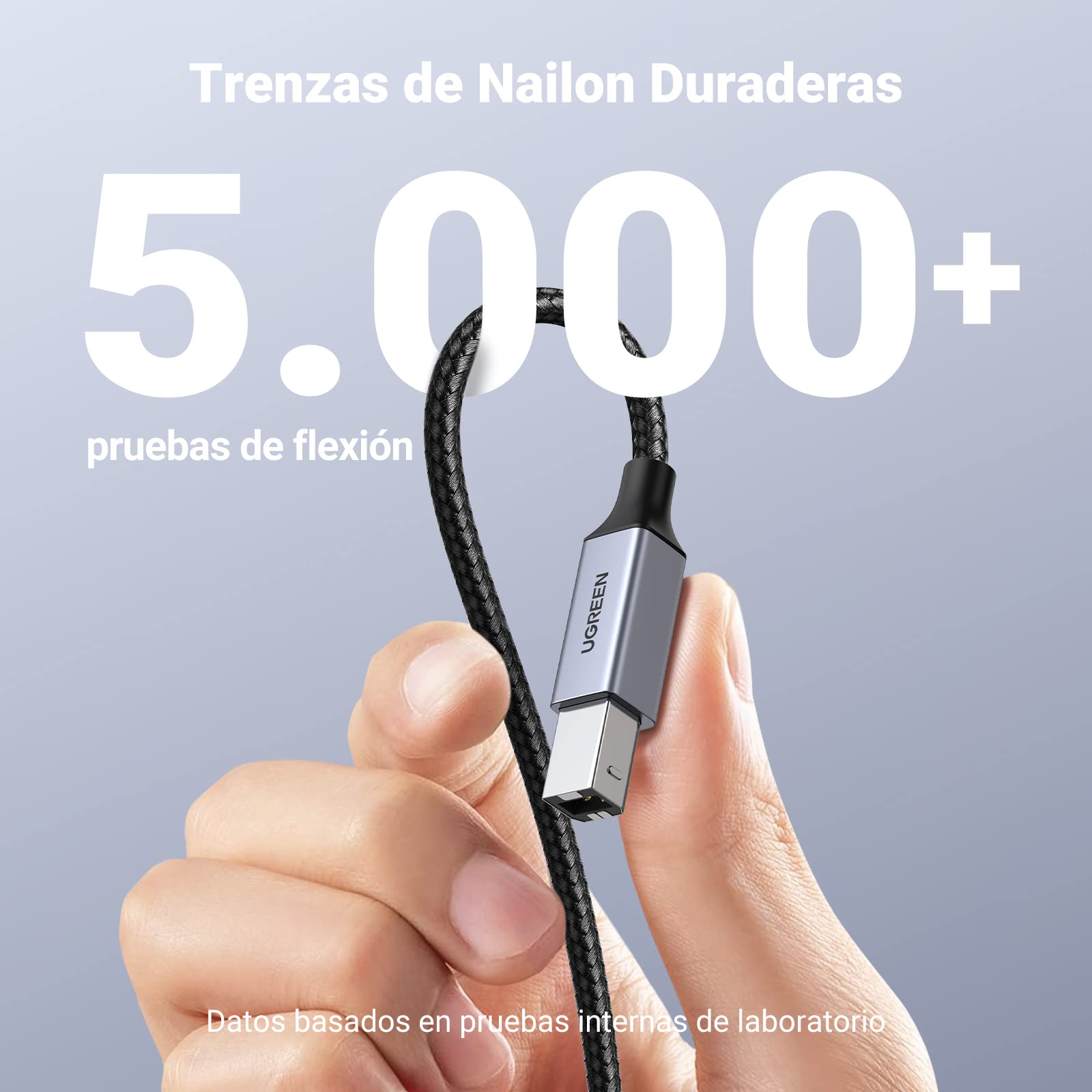 Cable de Impresora UGREEN USB C a USB Tipo B 2.0 Un Metro