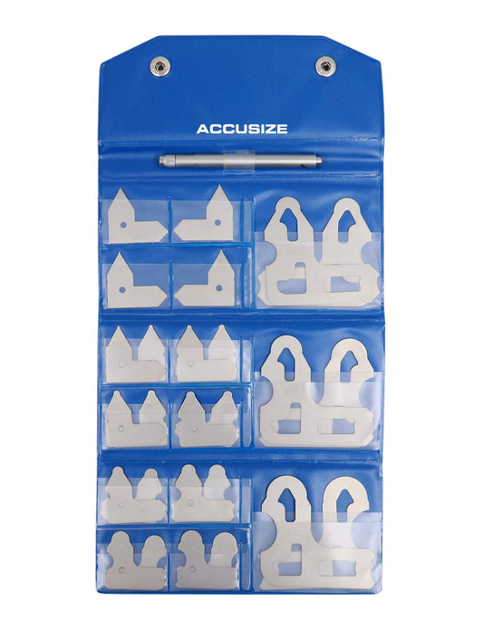 Accusize - 0.010" - 0.500" Juego de 26 Gages para Radios, #EG02-5025