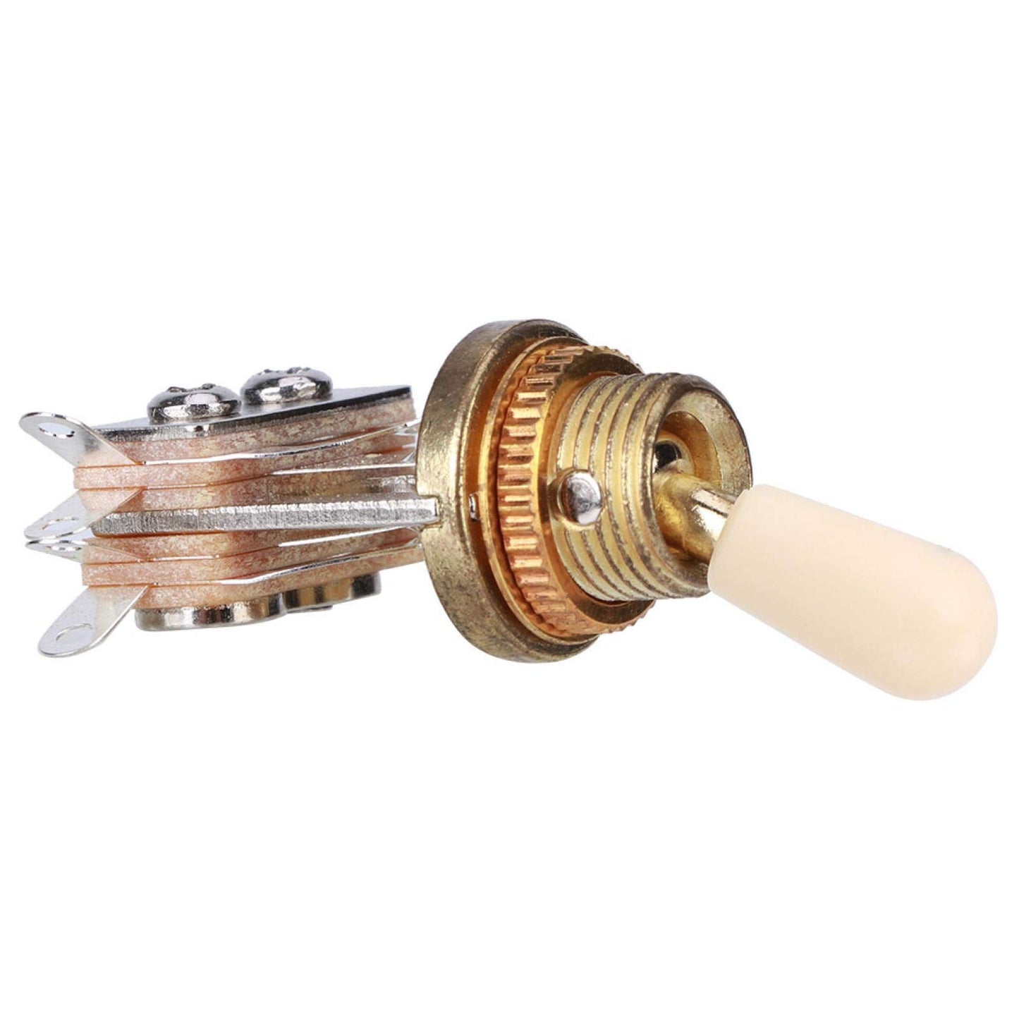 Okuyonic Selector de pastillas portátil con interruptor de tres posiciones, Interruptor Selector de Palanca para cualquier técnico de guitarra para guitarristas(Yellow hat)