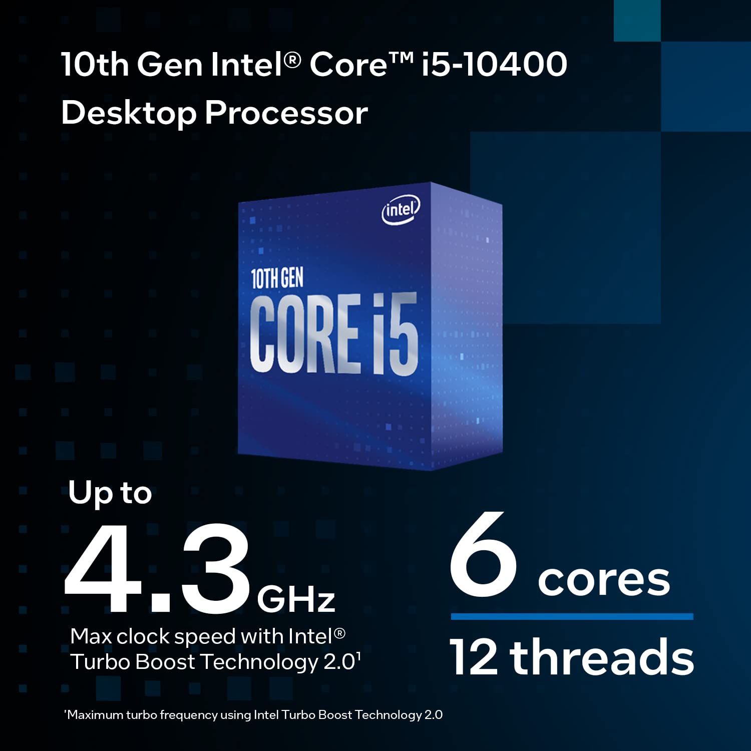 Intel Procesador Core i5-10400 - S-1200-2.90GHz - Six-Core - 12MB Smart Cache (10ma. Generación - Comet Lake)