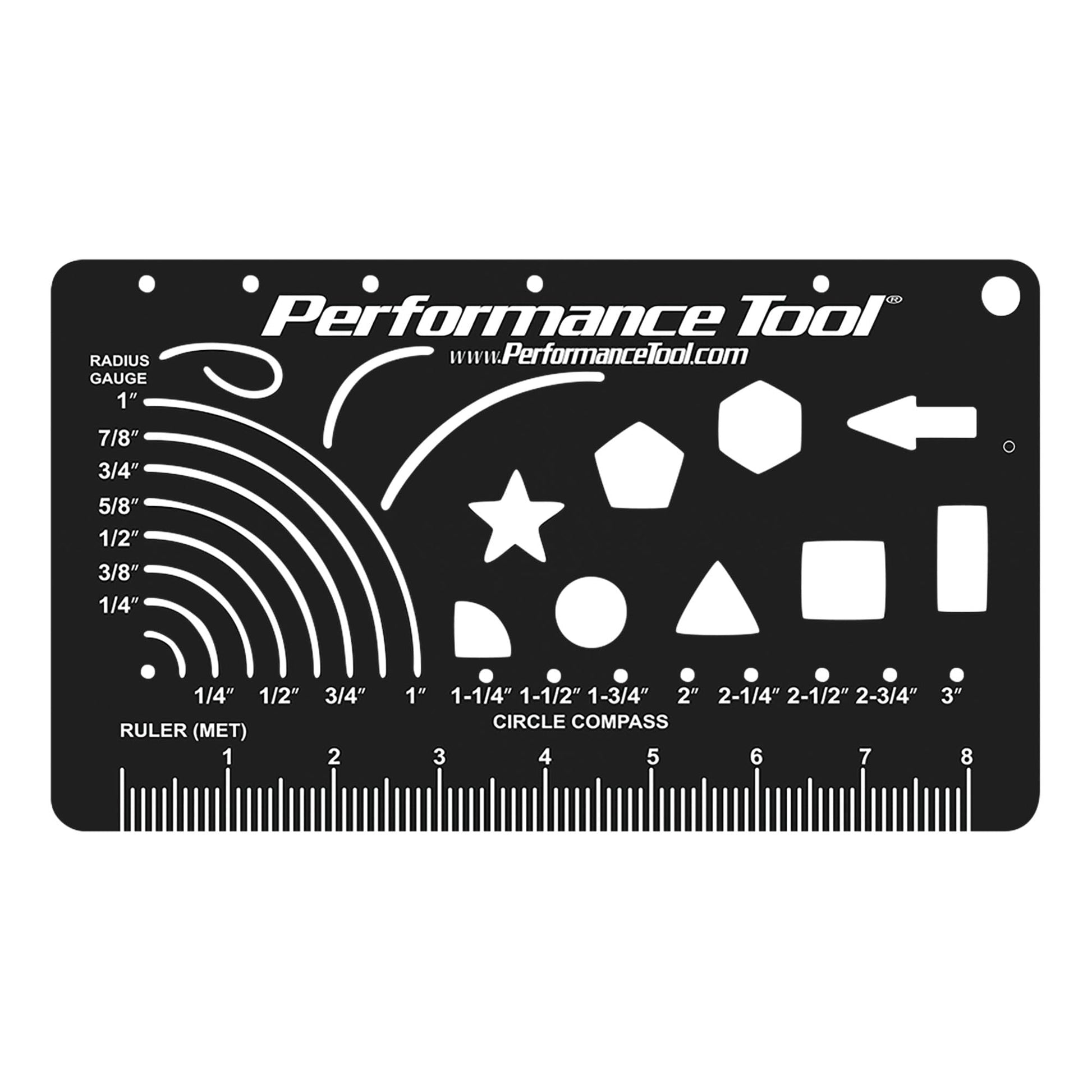 Juego de Tarjetas de Precisión de Bolsillo Performance Tool Northwest Trail Products de 3 Piezas