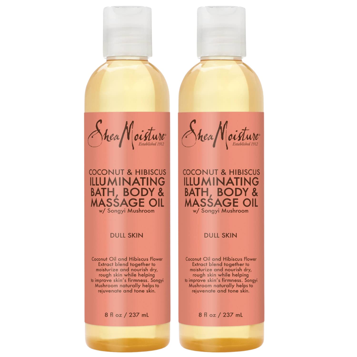 Shea Moisture Coconut & Hibiscus Bath Body & Massage Oil 8 fl oz