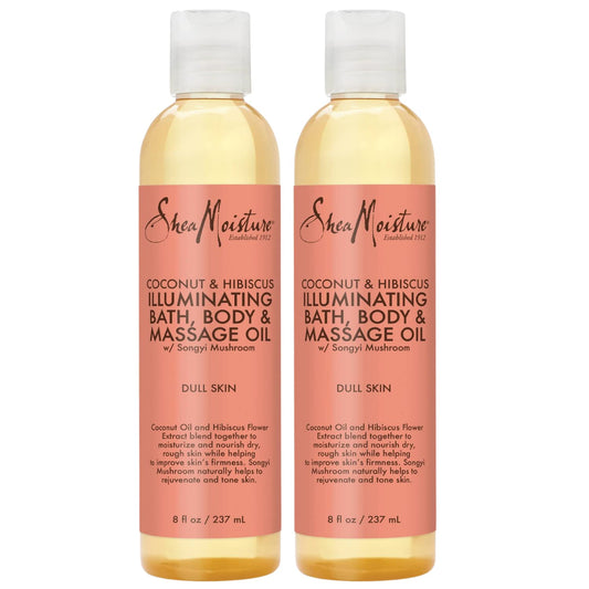 Shea Moisture Coconut & Hibiscus Bath Body & Massage Oil 8 fl oz