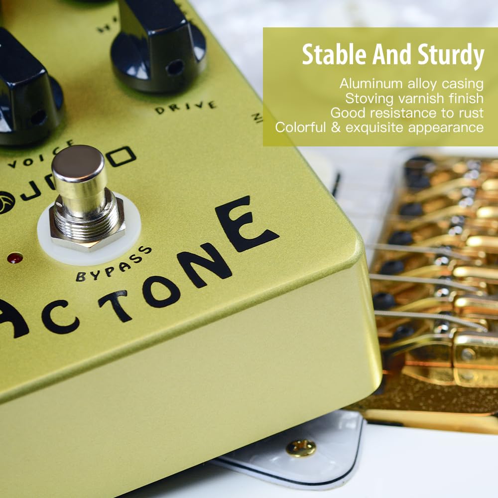 Efecto de pedal de tono de CA JOYO JF-13, pedal de amplificador analógico Vox AC30, sonido de rock británico clásico