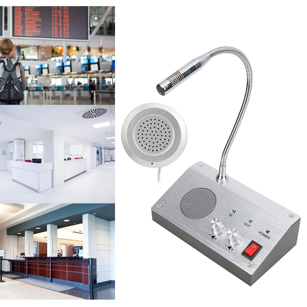 Micrófono de Intercomunicación Sonew Vidrio con Anti-interferencia y Grabación de Audio Bidireccional