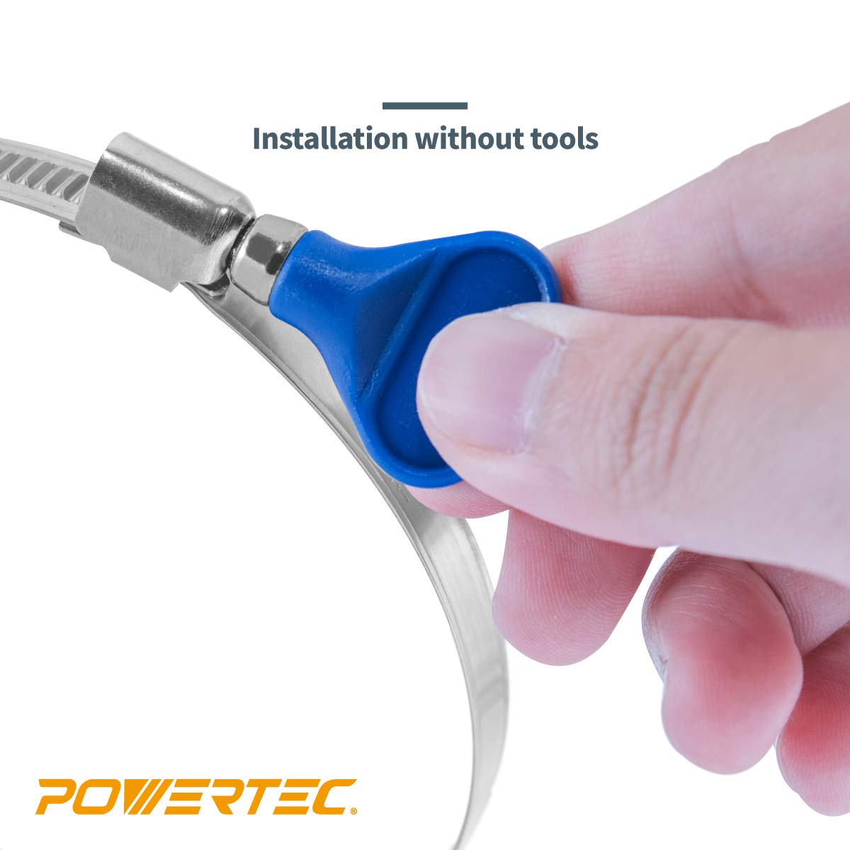 Manguera Powertec 4 Pulgadas Llave Abrazadera de alambre 5-Pack