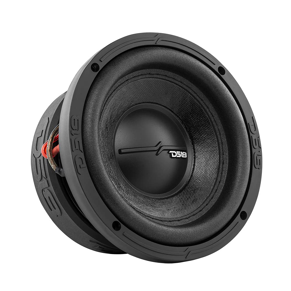 DS18 Elite-Z ZR6.2D - Subwoofer de Coche de 6.5 Pulgadas de 600 vatios de Potencia máxima Doble Bobina de Voz de 2 ohmios de fácil Montaje, Graves de Alto Rendimiento para el Sistema de Sonido de tu