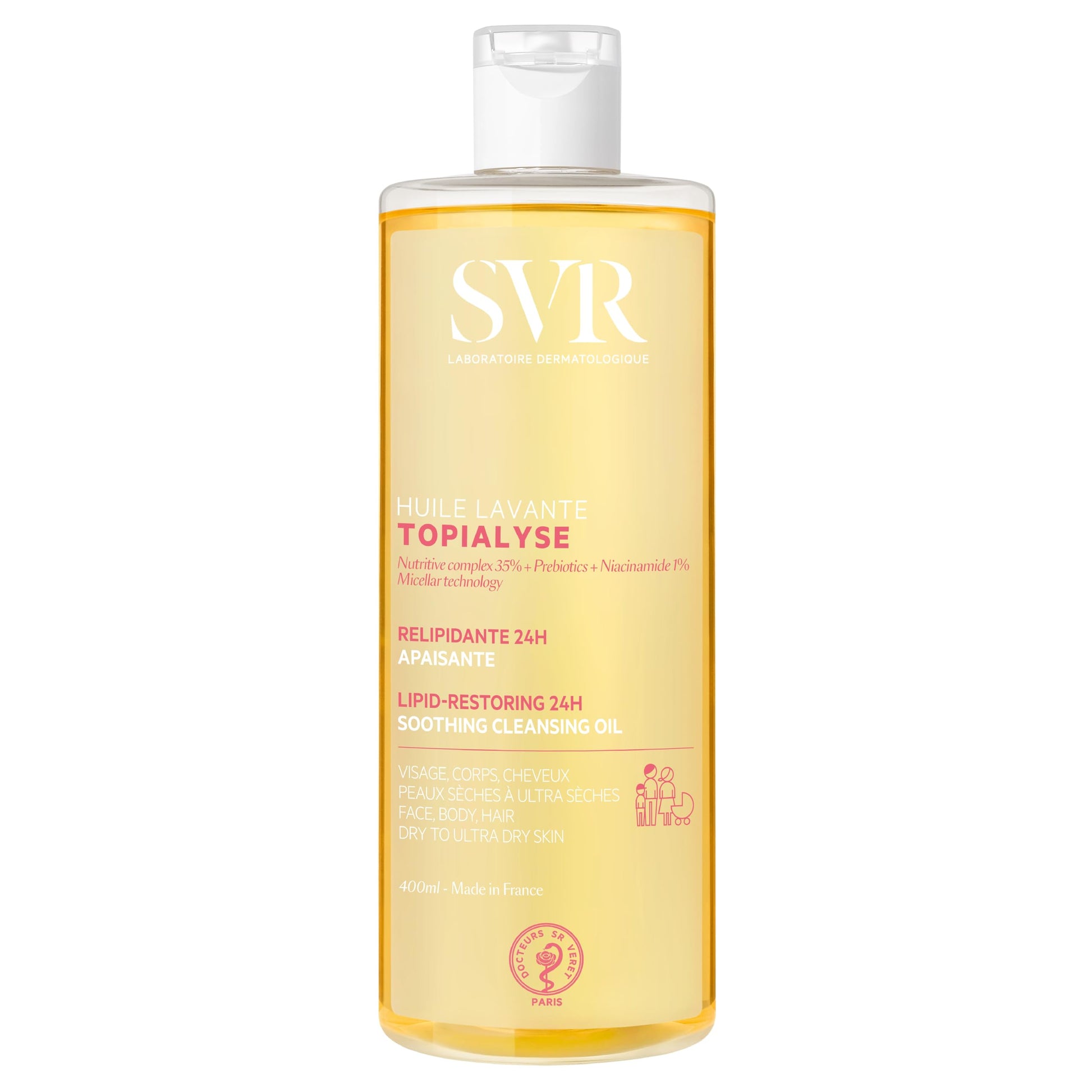 SVR Aceite Limpiador Topialyse para Cuerpo y Rostro 400 ml