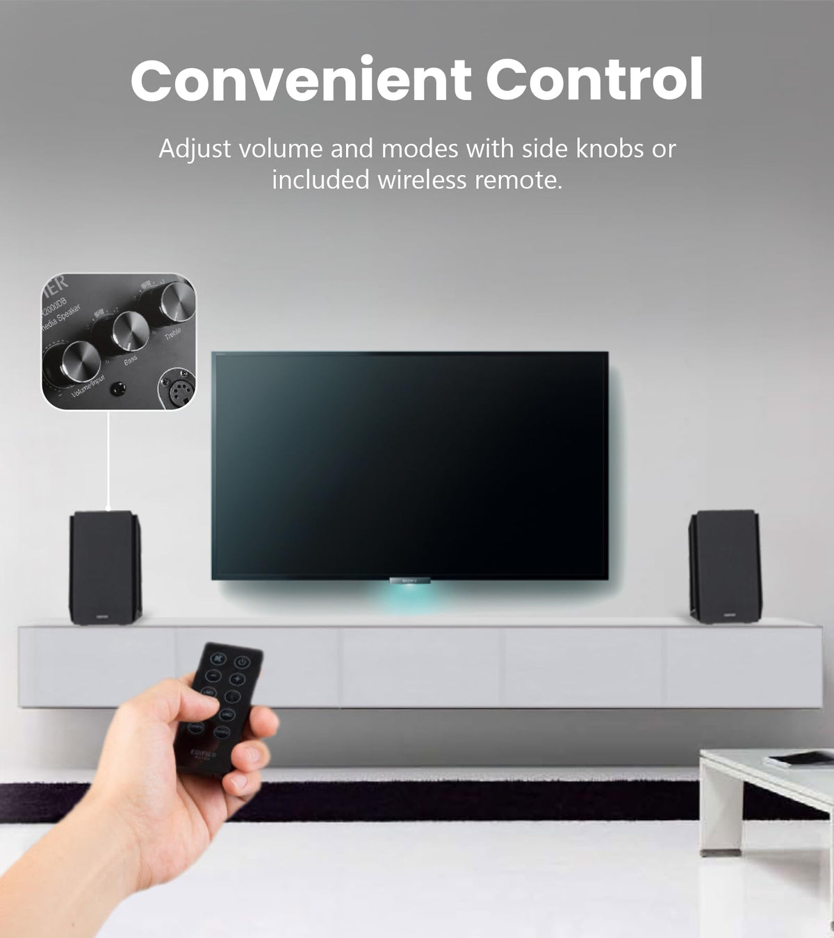 Altavoces Activos Edifier Madera Bluetooth 120 Vatios Entrada Óptica