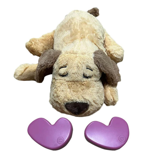 Juego de Cajas Simuladoras de Latido Cardíaco SZENSITE para Mascotas Beige, Alivio de Ansiedad y Sueño para Gatos y Perros