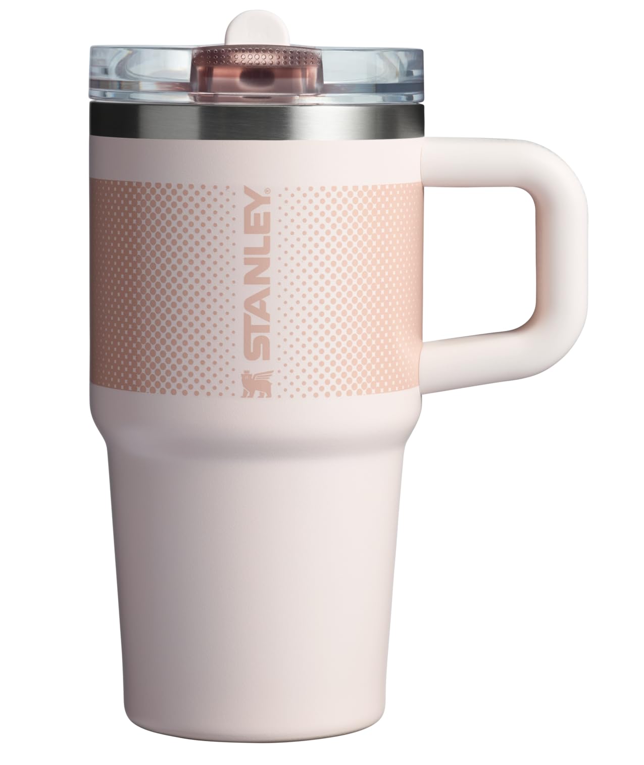 Vaso Stanley Quencher ProTour Negro con Popote Abatible para Viajes de 20 Onzas