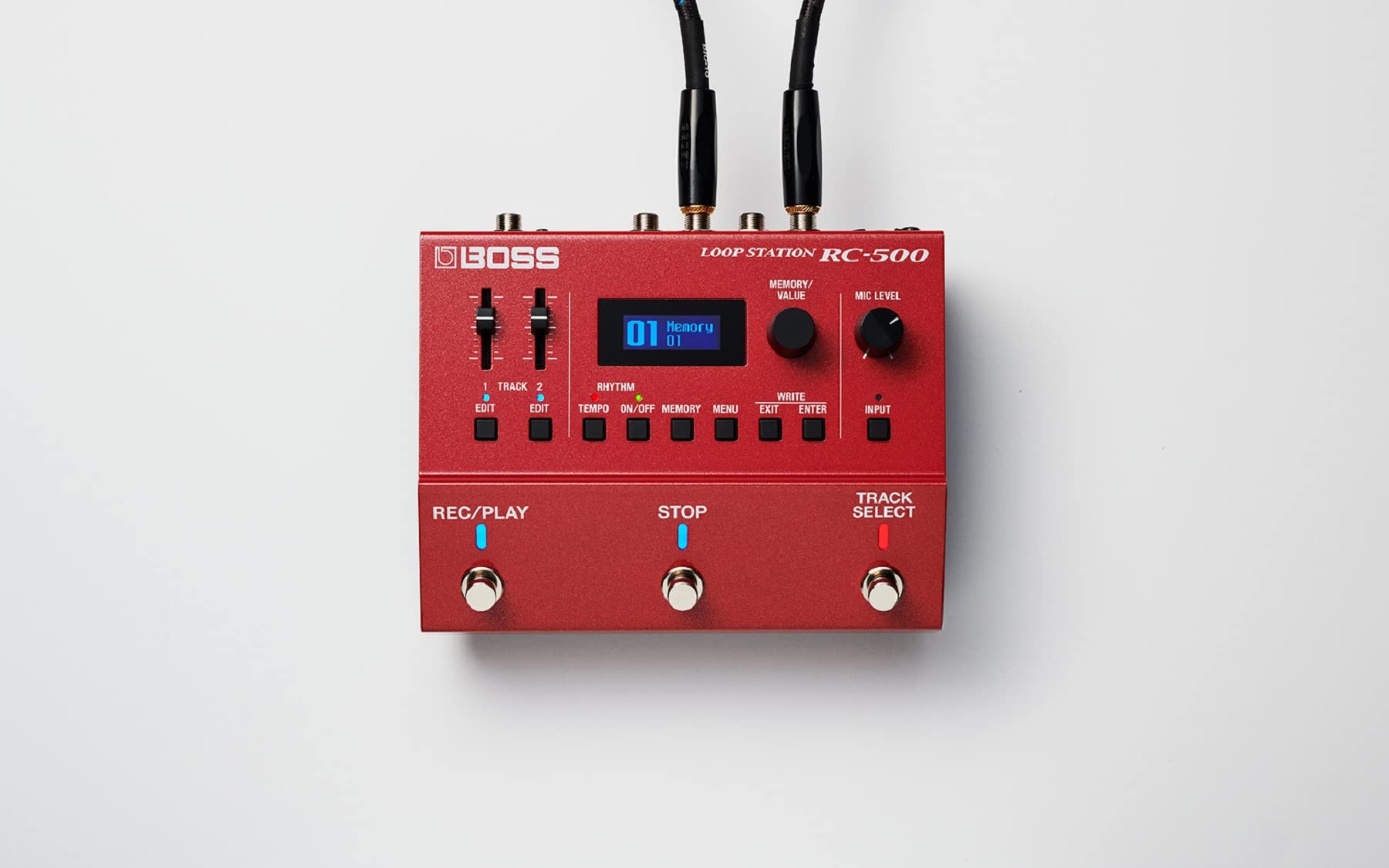 BOSS RC-500 - Estación de bucle, potencia de doble pista con calidad de audio de 32 bits, 13 horas de tiempo de grabación y retroiluminación multicolor