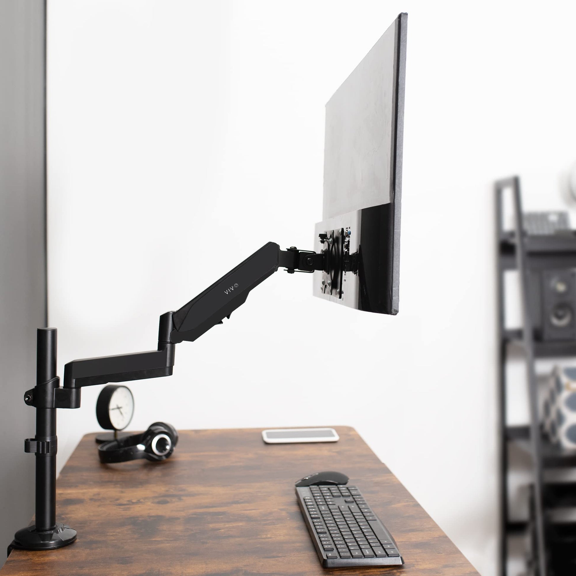 Soporte de Escritorio Articulado VIVO Negro para Pantalla de Monitor UltraWide hasta 35 Pulgadas