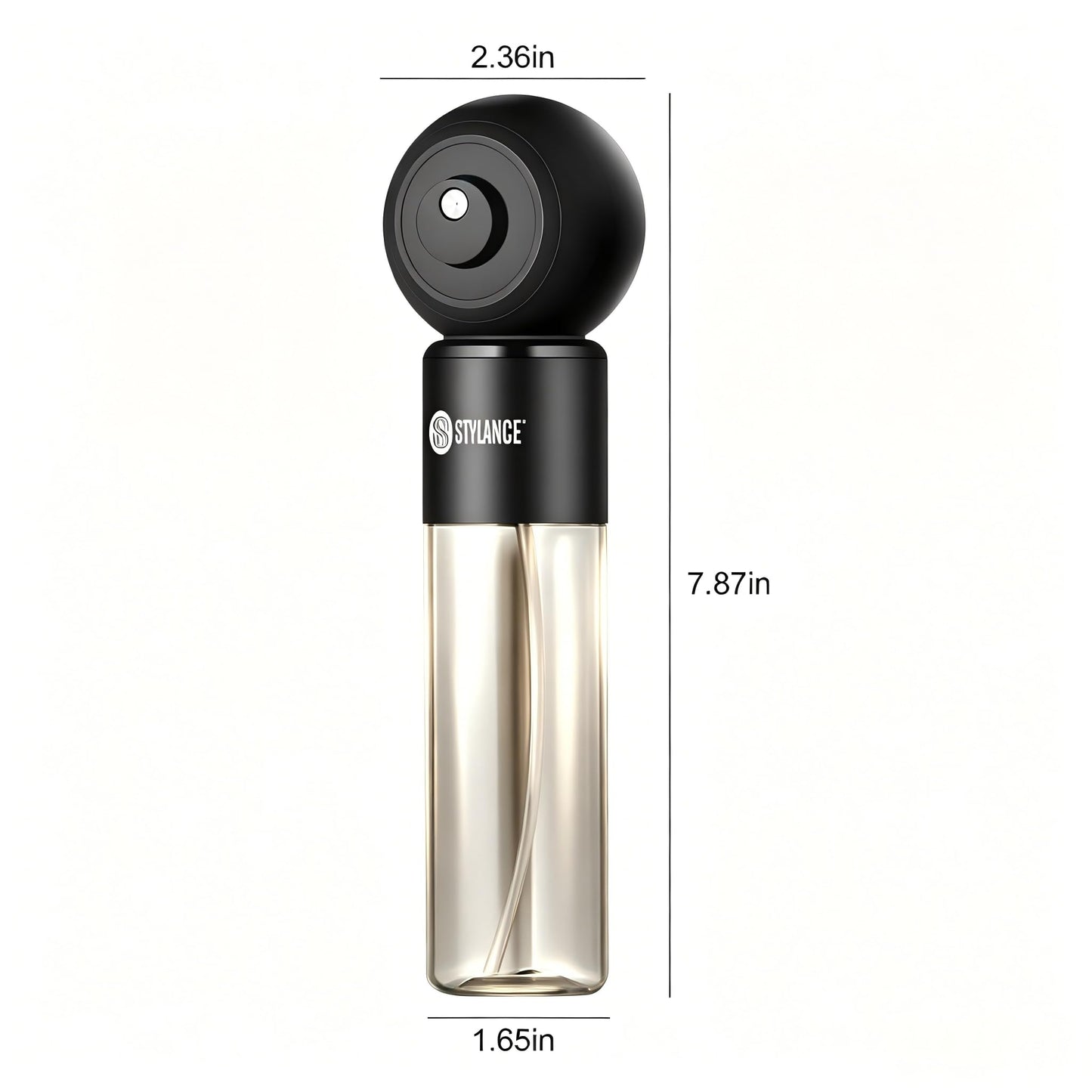 STYLANCE Mini Nano Mister, pulverizador facial portátil de mano, recargable tipo C para barberos, salón, uso doméstico, tanque de agua visual de 120 ml