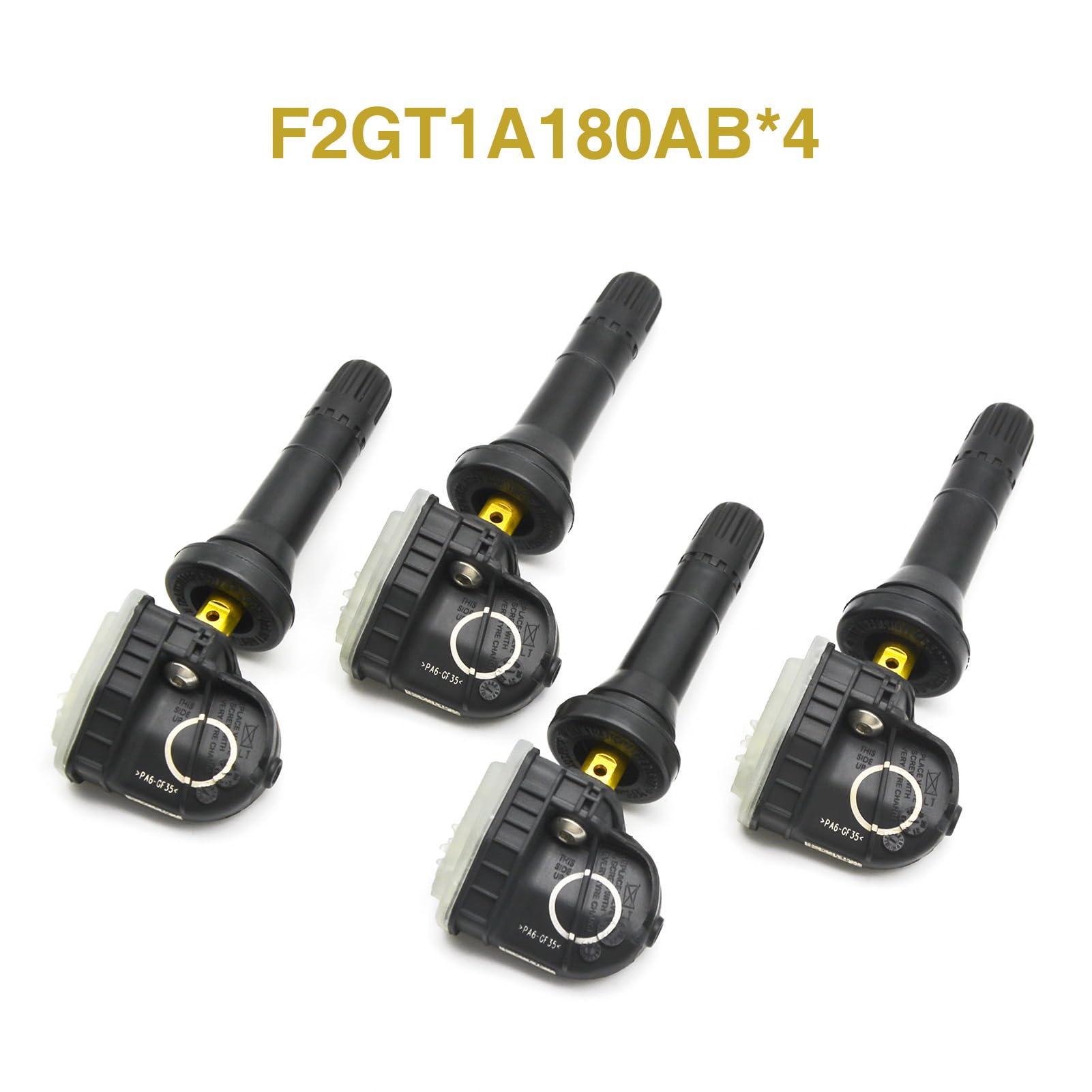 Paquete de 4 Sensores de Presión de Neumáticos IZYSS Programados en 315MHz para Ford y Lincoln