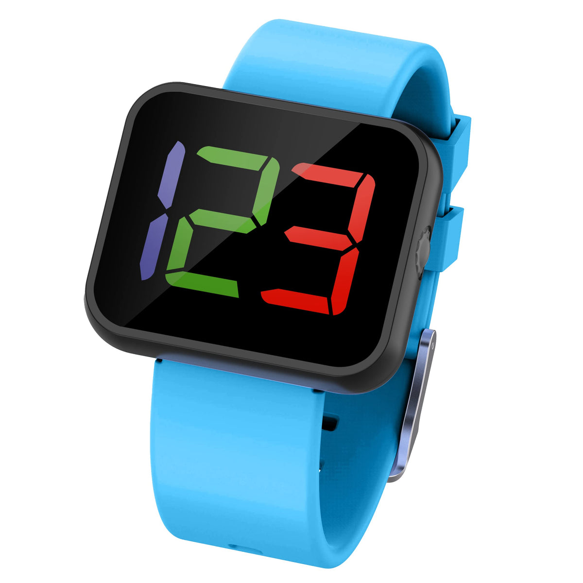 ABC123 Reloj de entrenamiento para ir al baño 3 (edición 2023) – Recordatorio de bebé Temporizador resistente al agua para entrenamiento de inodoro, niños y niños pequeños con carga inalámbrica (azul)