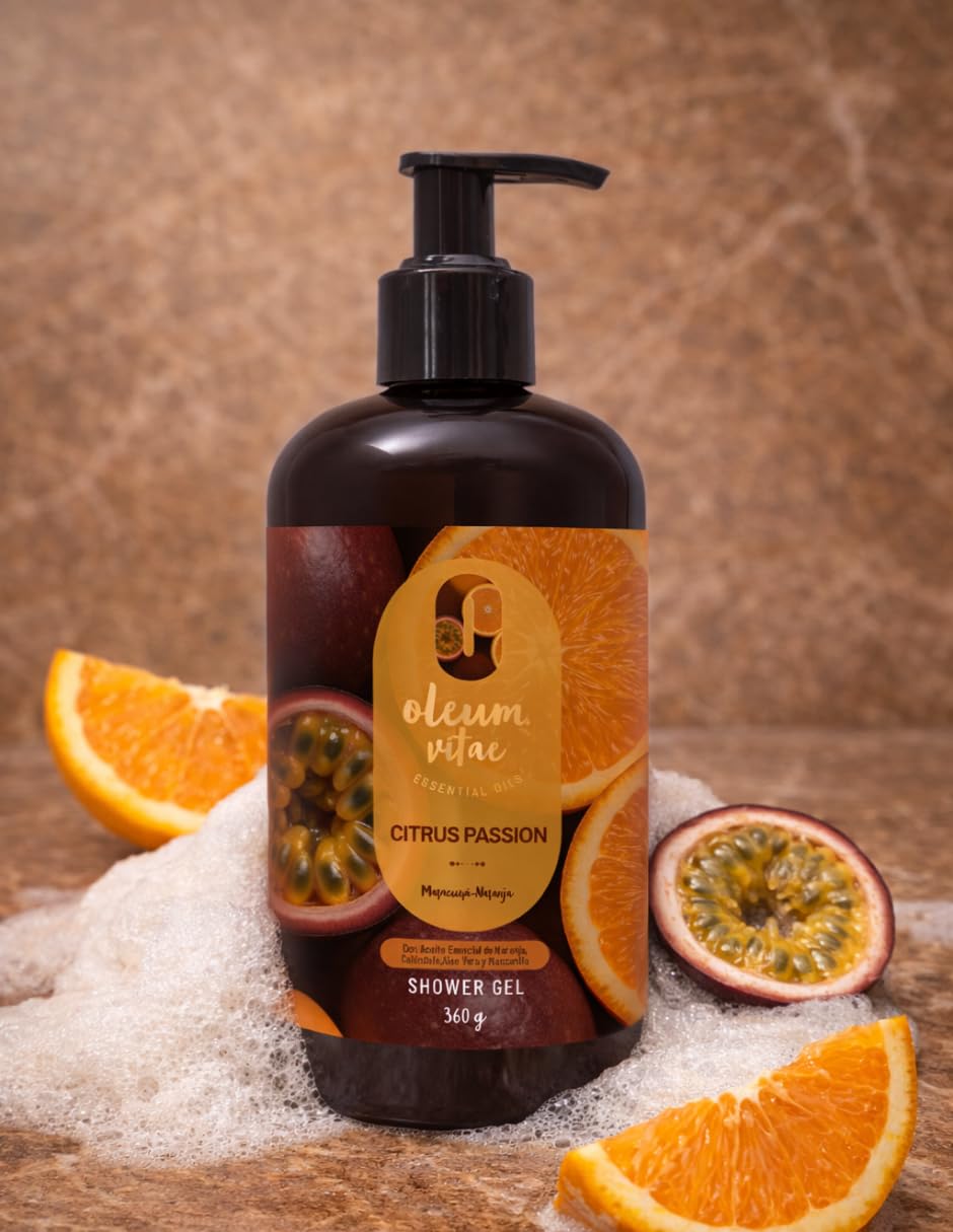 Jabón Líquido Oleum Vitae Citrus Passion Shower Gel, 360 G