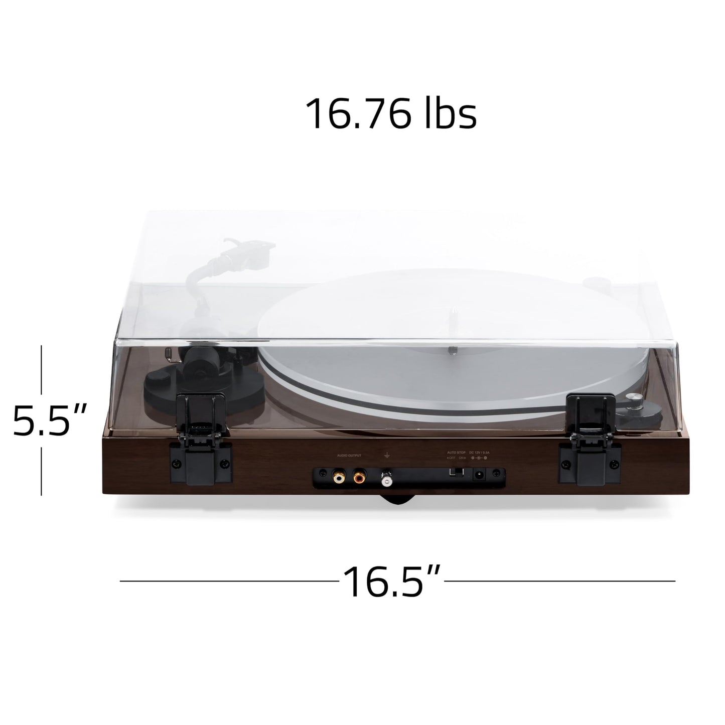 Fluance RT85 Reference High Fidelity Vinyl Turntable Record Player with Ortofon 2M Blue Cartridge, Acrylic Platter, Speed Control Motor, Solid Wood Plinth, Vibration Isolation Feet - Walnut