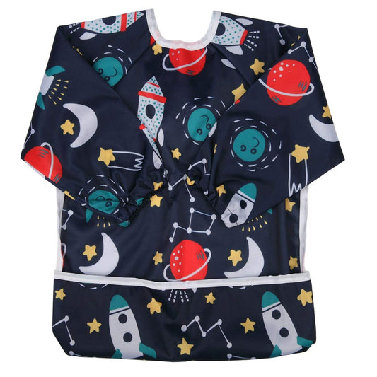 Babero Camisa MUMBABY Rocket Impermeable y Lavable para Bebé Niño 1-3 Años