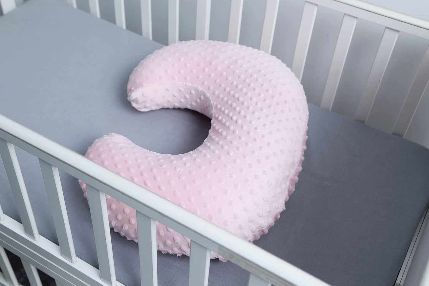 DONOMILO Almohada Y Posicionador De Lactancia Lactancia Materna Y Alimentación Con Biberón, Apoyar Al Bebé, Tiempo Boca Abajo, Soporte Para Sentarse Para Bebés, Niños Y Niñas, Con Cubierta Extraíble D