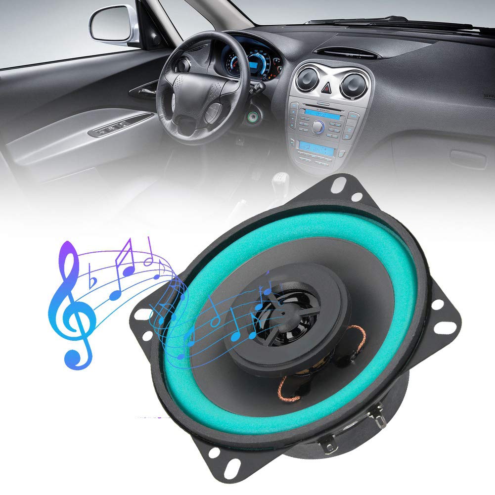 AMONIDA Altavoz de Bocina de Coche de 4 Pulgadas, 100 W, Gran Potencia, Audio para Puerta de Vehículo y Agudos