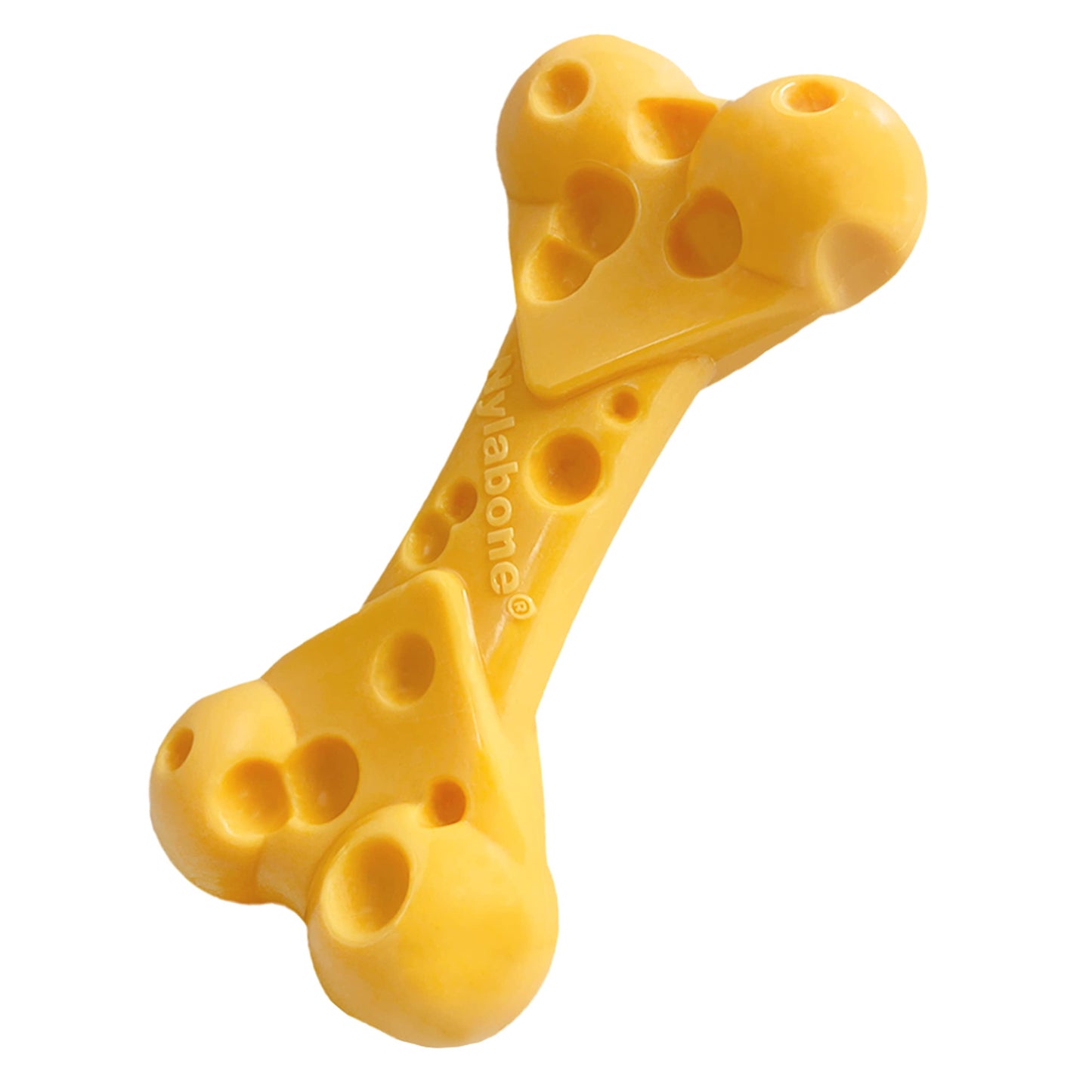 Juguete Nylabone Hueso Sabor Queso Mediano PowerChew