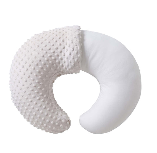 Cojín de Lactancia QUENESS Minky Ultrasuave Extraíble para Bebés Niños