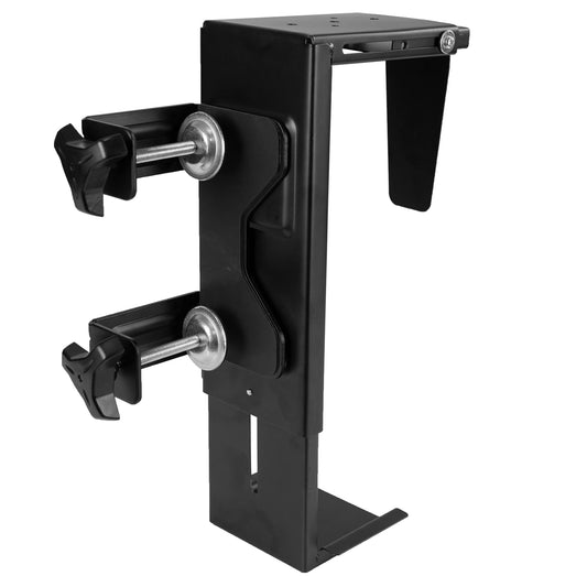 Soporte ajustable VIVO negro con abrazadera para computadora y CPU