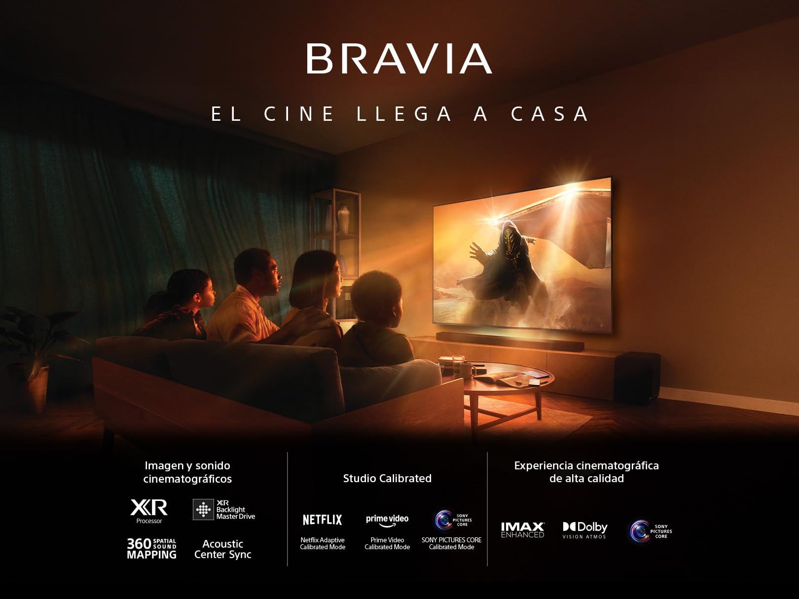 Sony BRAVIA 8 II Pantalla 65” QD-OLED con Procesador XR 4K Ultra HD Google TV (HDR) 2025