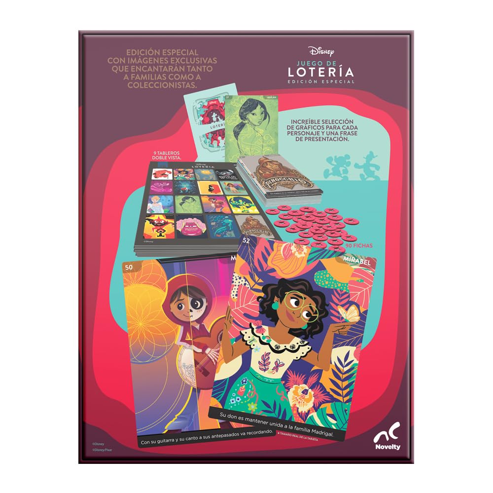 Lotería Novelty Corp Edición Especial Disney